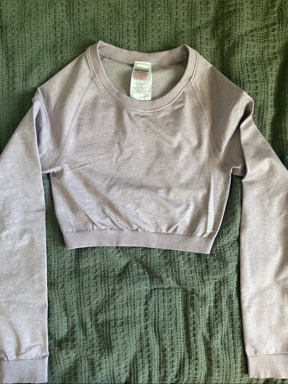 Gymshark Cropped Sweatshirt - Light Lavender